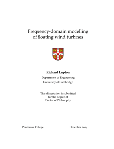 Frequency-domain modelling of floating wind turbines