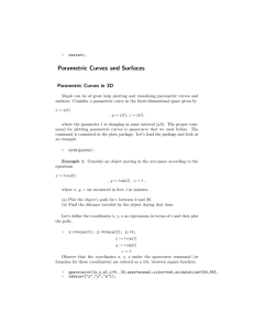 Parametric Curves and Surfaces