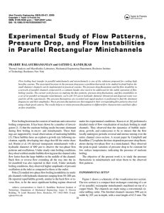 Experimental Study of Flow Patterns, Pressure Drop, and Flow