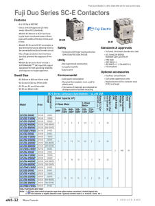Fuji Duo Series SC-E Contactors