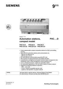 PXC....D Automation stations, compact model