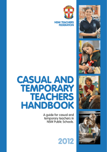 casual and temporary teachers handbook