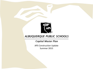 Construction Update - Albuquerque Public Schools
