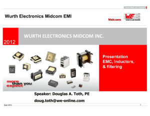 2012 WURTH ELECTRONICS MIDCOM INC.