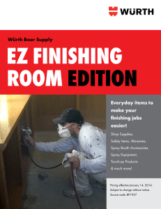 ez finishing room edition - Würth Baer Supply Company