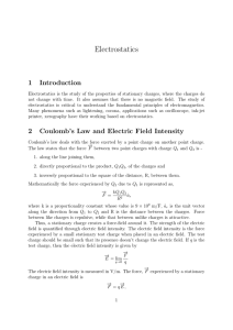 Notes on Electrostatics