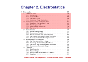 Chapter 2. Electrostatics