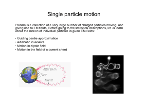 Single particle motion