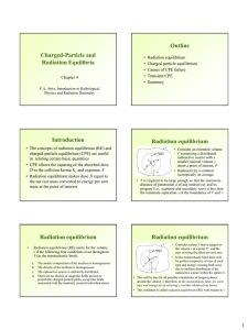 Charged particle equilibrium