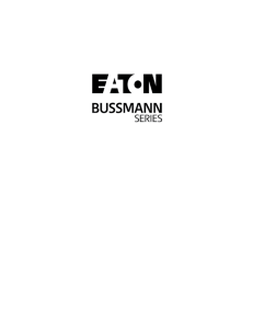 Bussmann series electric vehicle fuse brochure