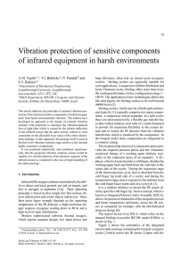 Vibration protection of sensitive components of infrared equipment