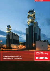 Fire protection solutions for combined cycle power plants