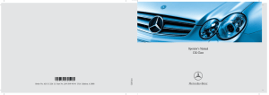 Operator`s Manual CLK-Class - Mercedes-Benz