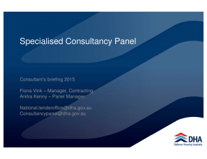 Specialised Consultancy Panel