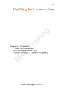 BRE RdSAP Manual 5 - Identifying Basic Constructions V8 0