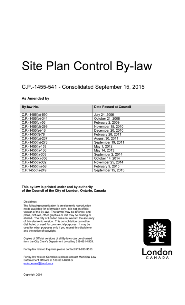 site-plan-control-by-law