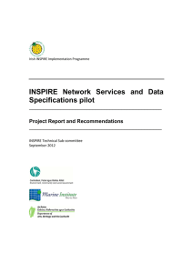 INSPIRE Network Services and Data Specifications pilot