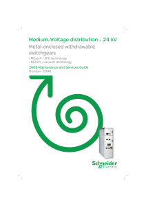 Medium-Voltage distribution - 24 kV Metal