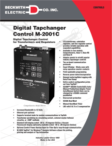 Digital Tapchanger Control M-2001C