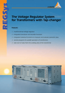 The Voltage Regulator System for Transformers with Tap