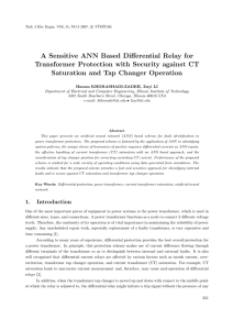 A Sensitive ANN Based Differential Relay for Transformer Protection