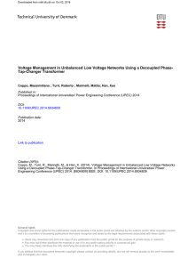 Voltage Management in Unbalanced Low Voltage