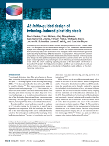 Ab initio-guided design of twinning