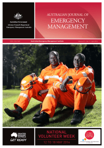 Australian Journal of Emergency Management, Volume 29 Number