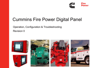 Cummins Fire Power Digital Panel