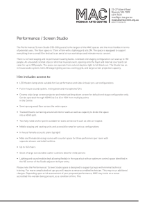 Performance / Screen Studio