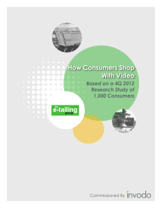 e-tailing How Consumers Shop With Video - The e