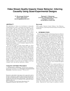 Video Stream Quality Impacts Viewer Behavior