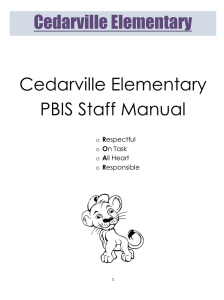 CEEL PBIS Manual 9-28-15 - Cedarville Elementary School