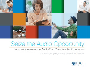 Seize the Audio Opportunity