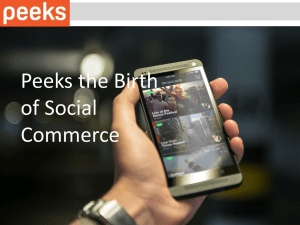 Peeks the Birth of Social Commerce