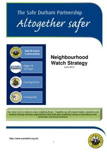 Neighbourhood Watch Strategy