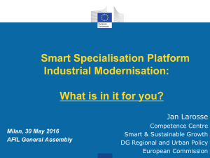 Smart Specialisation Platform Industrial Modernisation