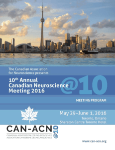 Abstract Book PDF - Canadian Association for Neuroscience