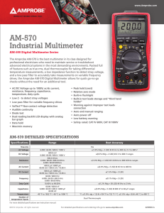 AM-570 Industrial Multimeter