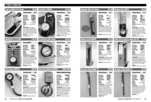 Product Comparison - Motorcycle Consumer News