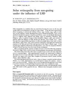Solar retinopathy fromsun-gazing under the influence of LSD
