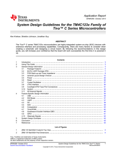 System Design Guidelines for the TM4C123x