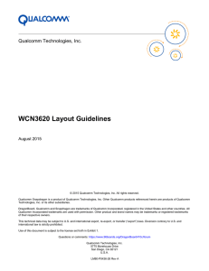 WCN3620 Layout Guidelines - Qualcomm Developer Network
