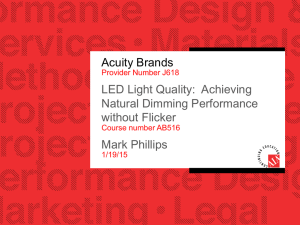 Acuity Brands LED Light Quality: Achieving Natural Dimming