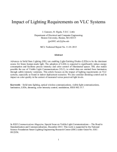 Impact of Lighting Requirements on VLC Systems