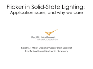 Flicker in Solid State Lighting