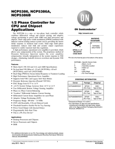 1/2 Phase Controller for CPU and Chipset Applications