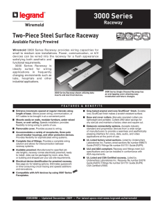 3000 Series Raceway Product Specification