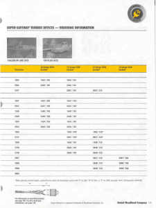 super·safeway® rubber devices - ordering information