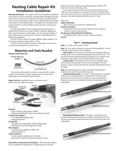 Heating Cable Repair Kit - Watts Water Technologies